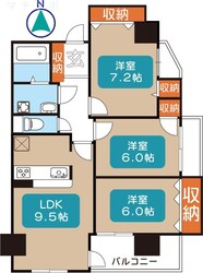 サムティイースト白壁の物件間取画像